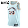 Camiseta Niños San Antonio Spurs Jeremy Sochan 2024-25 Nike City Edition Azul Swingman